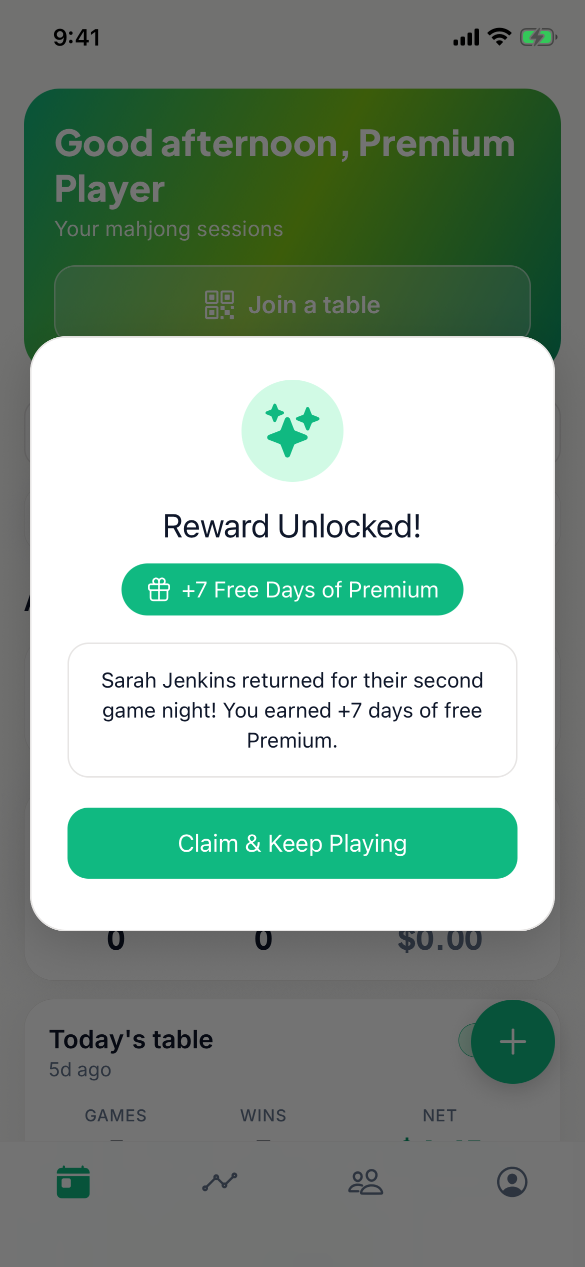 Friend Referral Reward Notification